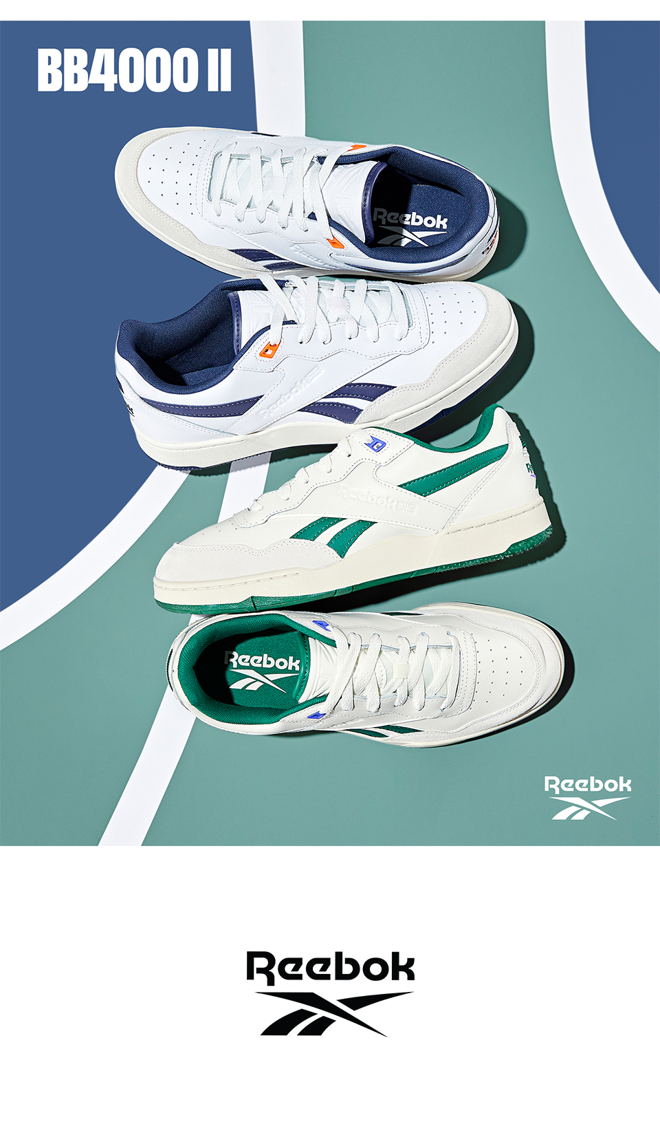 [REEBOK] BB 4000 II Green / IE6833 送料込 Reebok BB 4000 II Chalk Dark Green Alabaster Men's - IE6833 - US